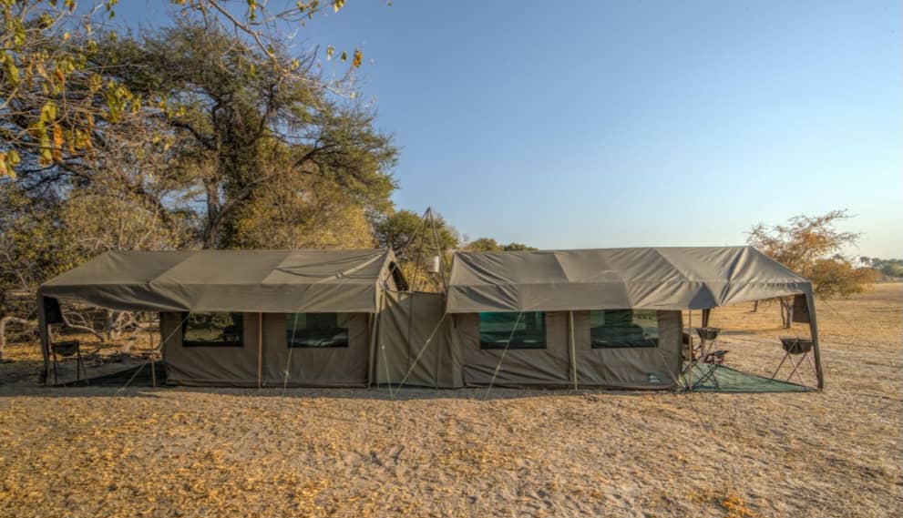 Client safari camp prepared for guests